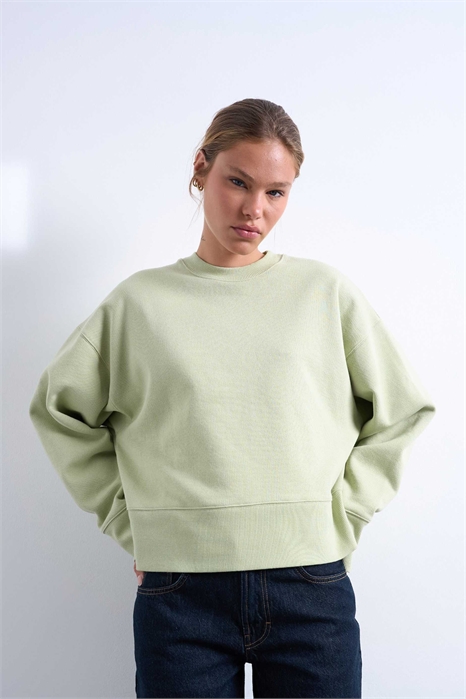 Свитшот премиум-класса, свободного кроя и увеличенного размера артикул 147870125