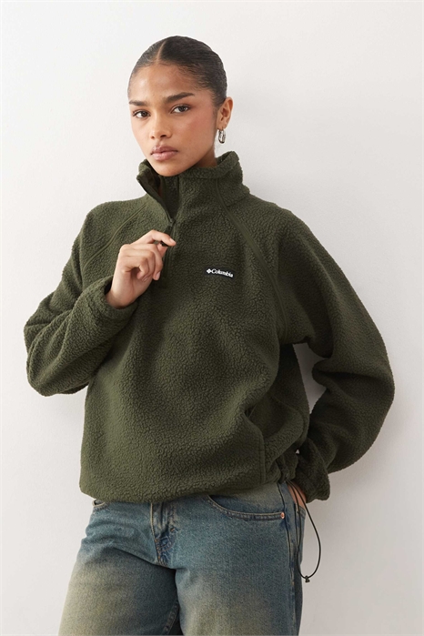 Флисовая кофта Olive Spring с 1/4-й застежкой-молнией артикул 146840909