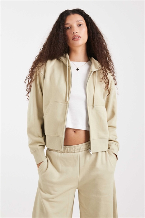 Короткая толстовка с капюшоном и застежкой-молнией артикул 151220487