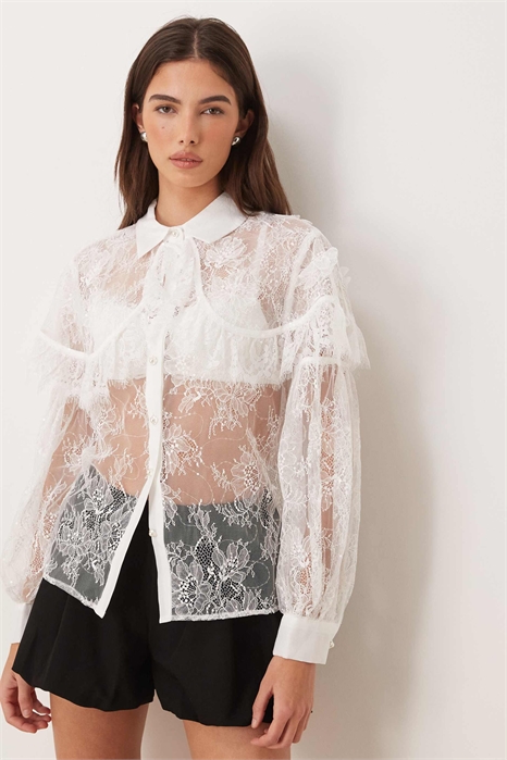 Рубашка Dream Sister Jane Promise с кружевными оборками артикул 154902688