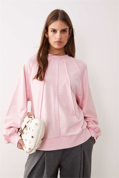 Свитшот с швами и вставками артикул 149051572