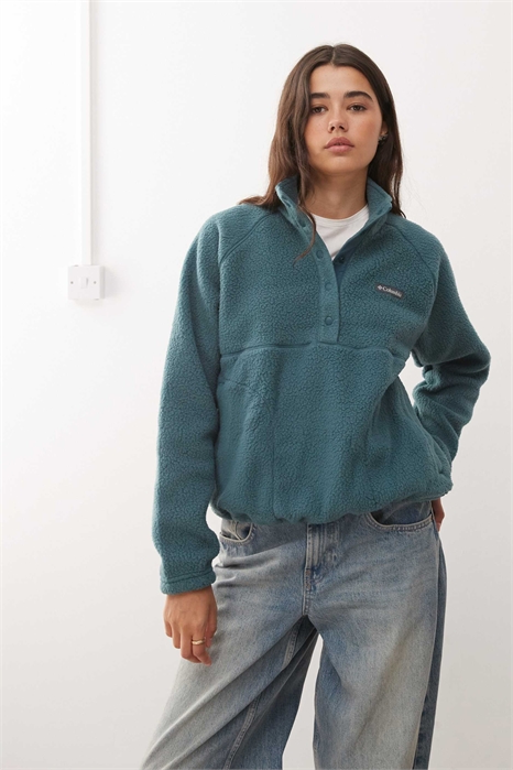 Флисовая кофта с капюшоном и полузастежкой-кнопкой от Jasper Ridge артикул 143821369