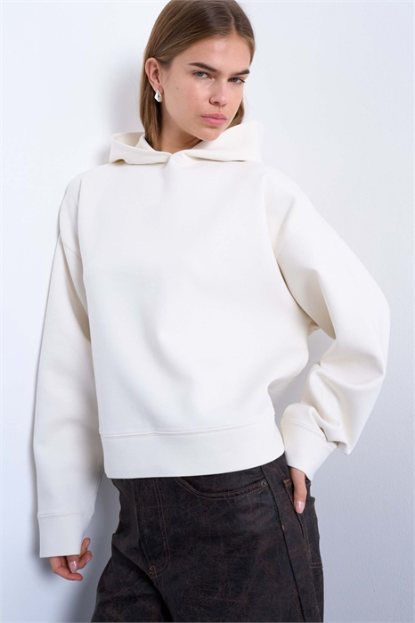 Худи свободного кроя из высококачественной ткани в стиле дайвинга, длиной чуть ниже колен артикул 149653846