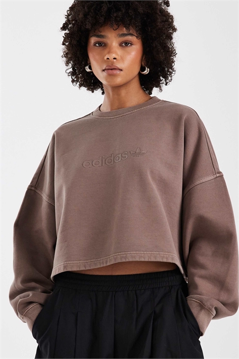 Укороченная толстовка Essentials с прямым кроем артикул 153694393