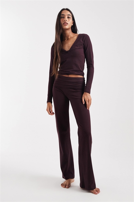 Брюки с завышенной талией и мягкими складками артикул 153725199