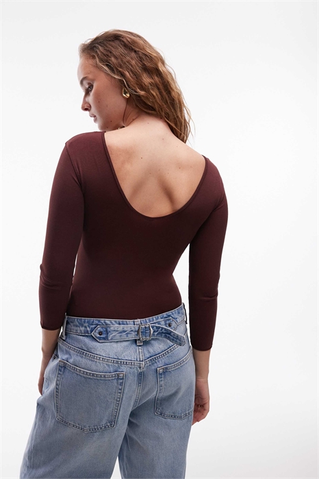 Боди из сверхмягкого джерси с четырехсторонней эластичностью артикул 150524182