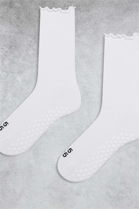 Набор из 2 пар носков для пилатеса с антискользящим покрытием и зубчатым краем артикул 152596727