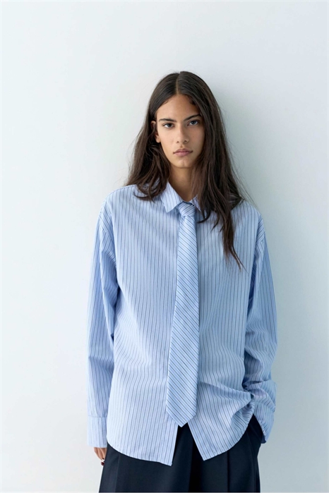 Рубашка из поплина с галстуком артикул 156153106