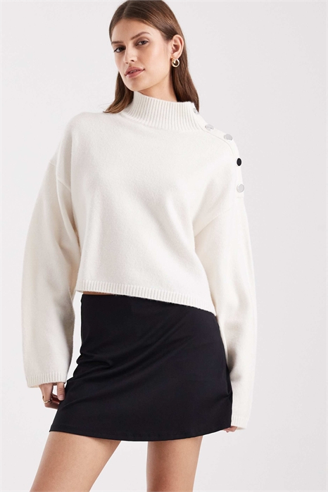 Мини-юбка-шорты из полиамида артикул 152192229