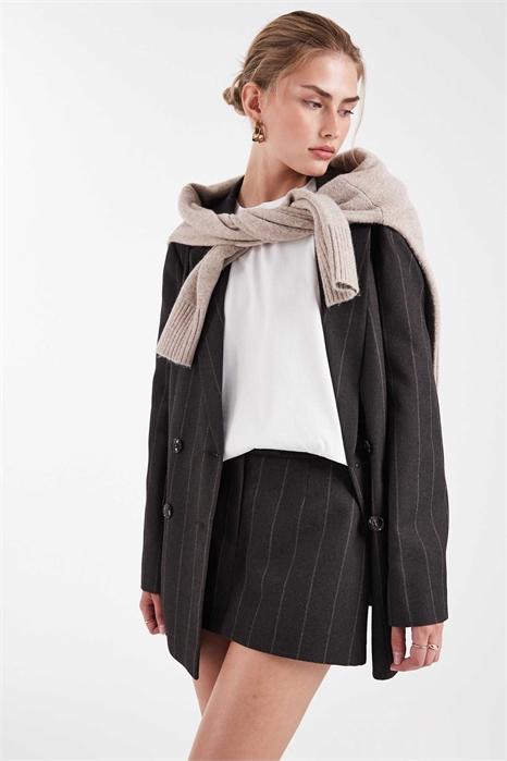 Мини-юбка-шорты из микрофлиса с индивидуальным кроем co-ord артикул 148069333