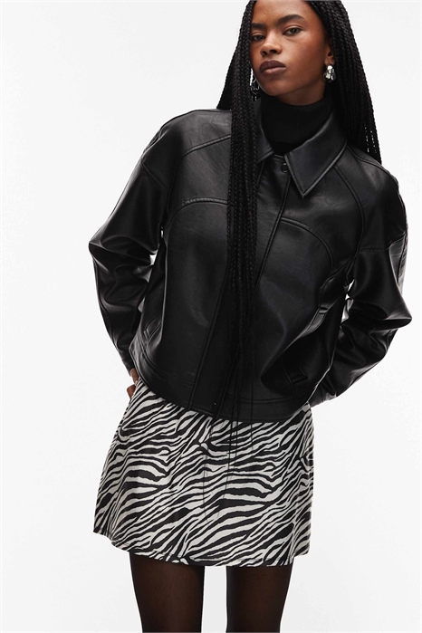 Мини-юбка из бенгалина артикул 152632471