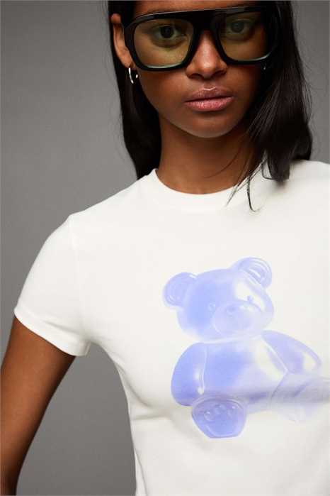 Футболка с коротким рукавом и принтом артикул 152557579