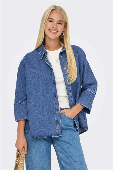 Джинсовая рубашка артикул 146891881