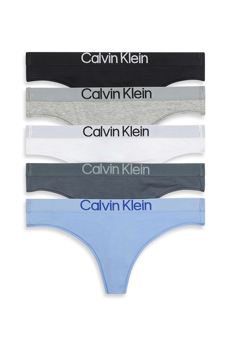 Набор из 5 пар хлопковых стрингов артикул 148779006