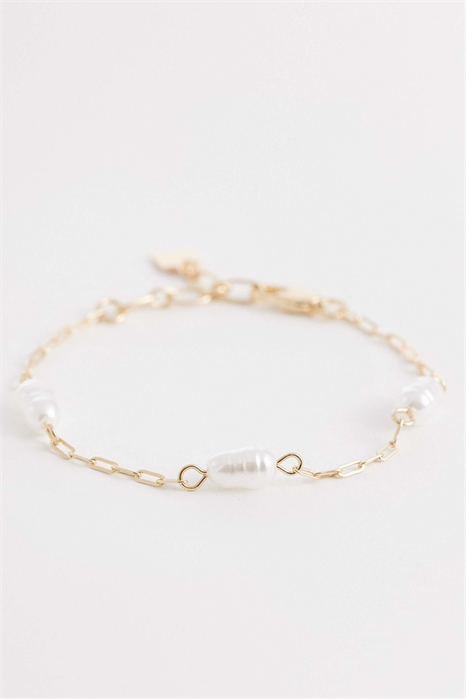 Набор из двух браслетов с имитацией жемчуга артикул 155335956