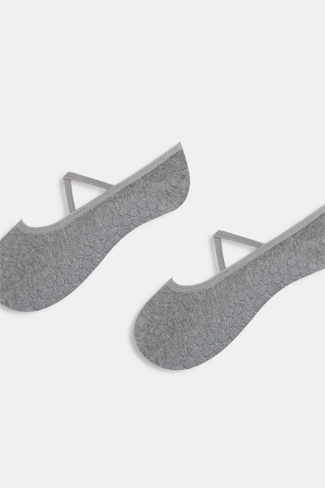 Набор из 2 пар носков для пилатеса с противоскользящим покрытием и эластичными резинками артикул 151634224