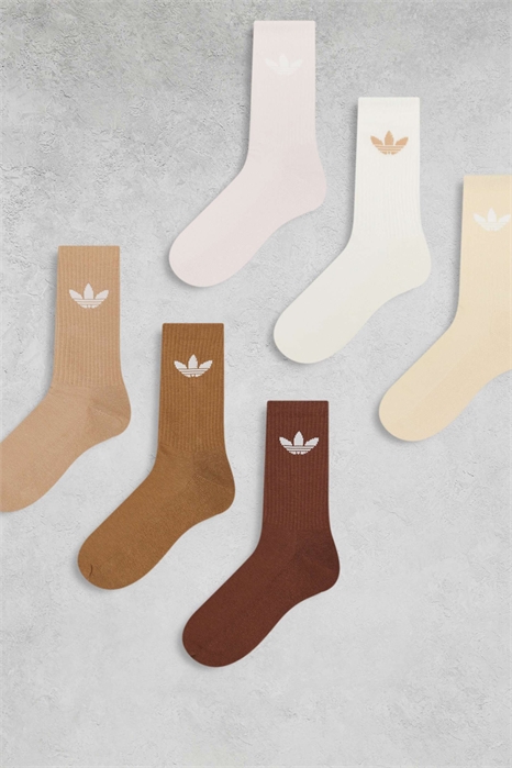 Носки-креу с логотипом «Трилистник» от adicolor, упаковка из 6 пар артикул 141909599