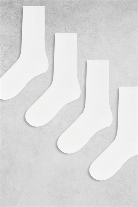 Набор из 4 пар спортивных носков с широкой резинкой артикул 117345067