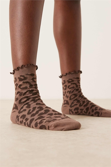 Носки с леопардовым принтом артикул 152903424