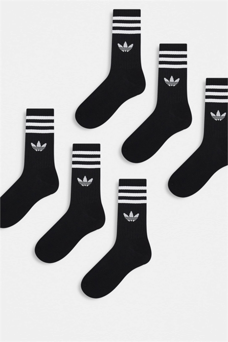 Носки-креу с логотипом «Трилистник» от adicolor, упаковка из 6 пар артикул 141909585