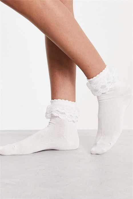 Носки с эксклюзивной оборкой артикул 125884763