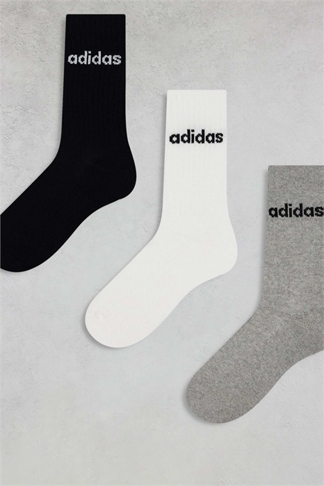 Набор из 3 пар носков adidas Training с линейным логотипом артикул 133499516