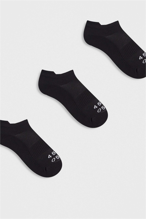 Набор из 3 пар спортивных носочков до щиколотки из быстросохнущего хлопка Icon артикул 152934743