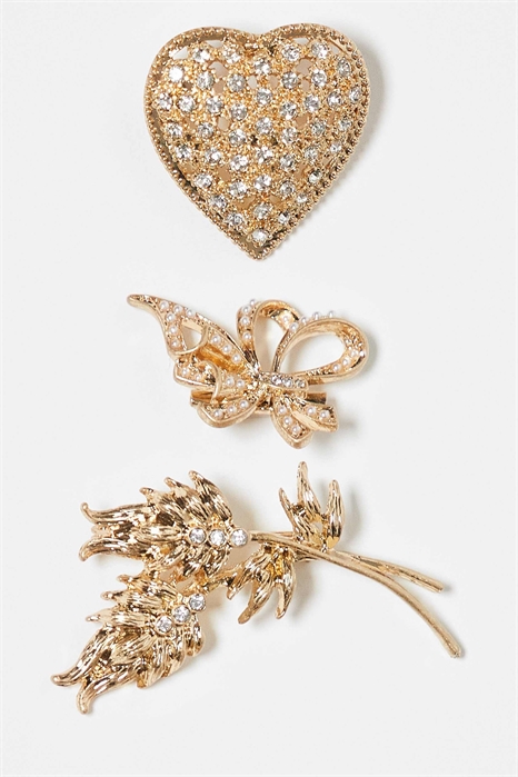 Набор из 3 брошей в винтажном стиле артикул 151052376