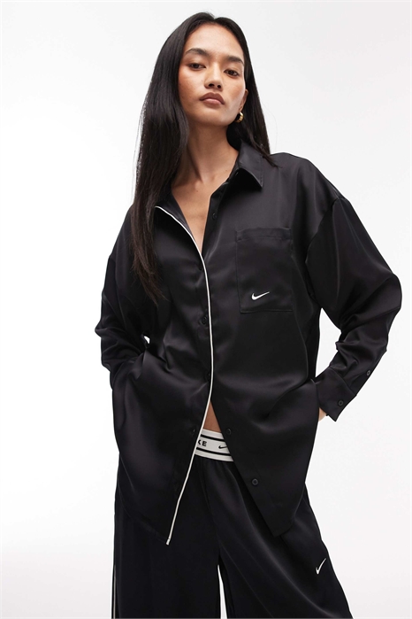 Рубашка с длинными рукавами из сатина артикул 149959767