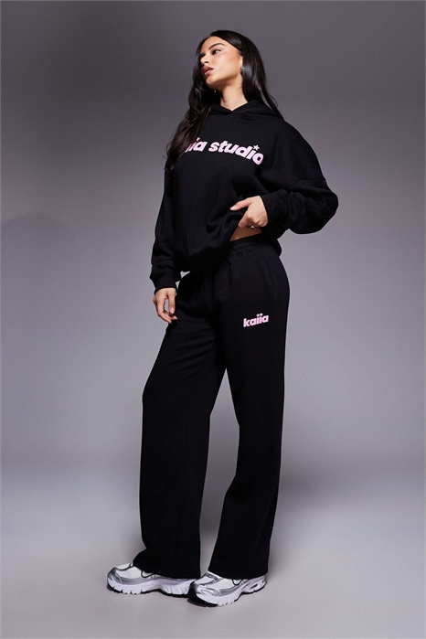 Джоггеры с широкими брючинами и логотипом Studio Star co-ord артикул 152796120