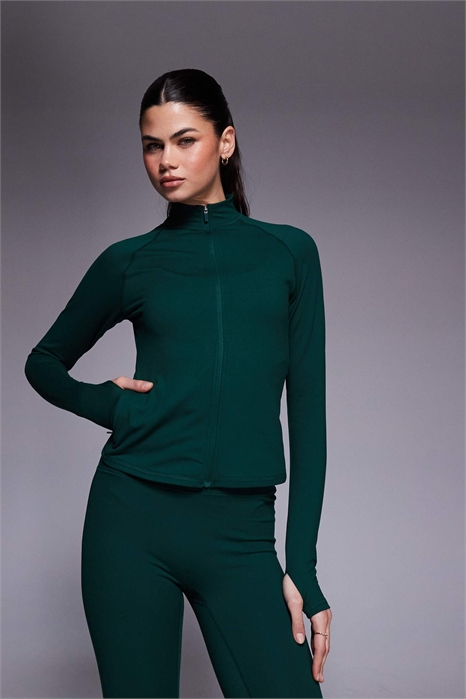 Длиннорукавная кофта Icon с мягкой текстурой и застежкой-молнией артикул 151738842