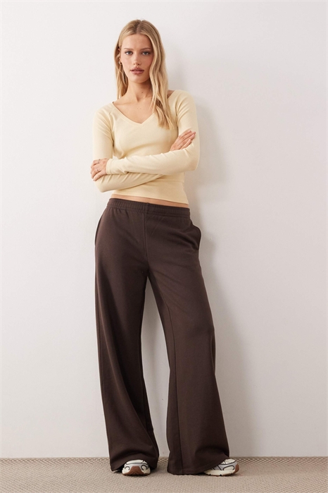 Спортивные штаны с широкими брючинами co-ord артикул 153753607