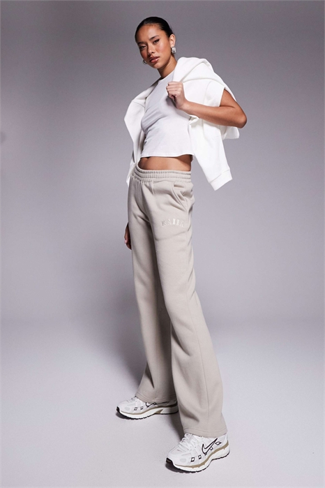 Джоггеры из смесовой ткани с широкими брючинами co-ord артикул 150664971