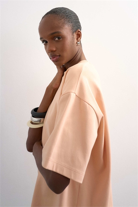 Футболка свободного кроя из ткани «интерлок» премиум-класса артикул 149637533