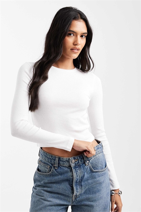 Хлопковая футболка с длинным рукавом артикул 148714595