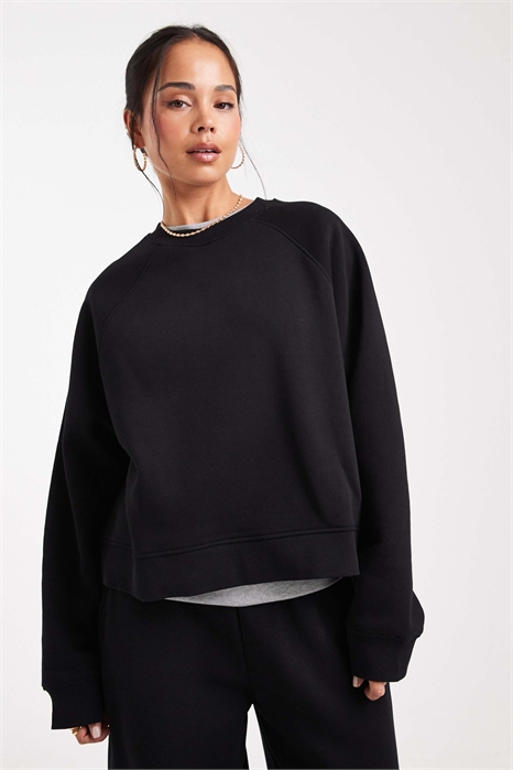 Свитшот свободного кроя с рагланными рукавами артикул 147018327