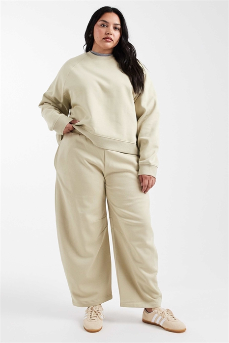 ASOS DESIGN — джоггеры Curve с широкими брючинами и завышенной талией артикул 151220483