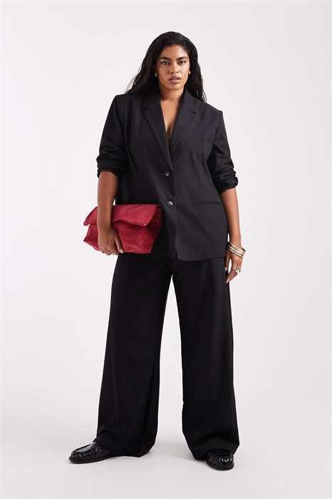 Плюс брюки свободного кроя с заниженной талией артикул 147018206