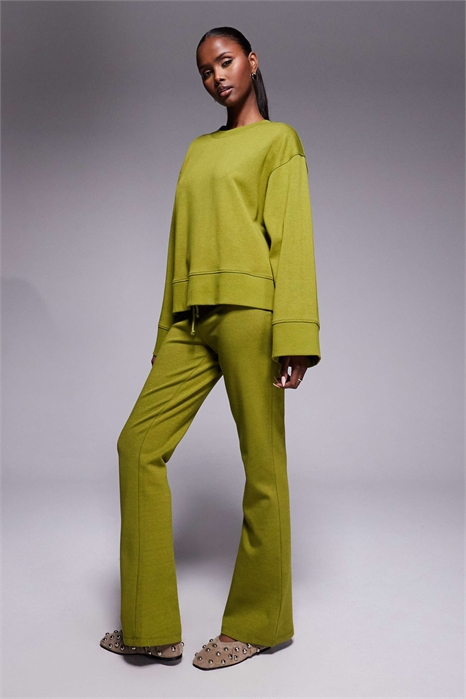 Джоггеры с расклешенными штанинами и застежкой-молнией co-ord артикул 150344789