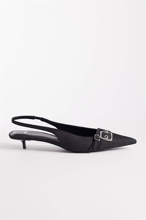 Туфли на низком каблуке с пряжкой артикул 155587053