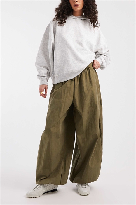 Брюки-балоны из смеси хлопка и нейлона, надеваемые через голову артикул 153052589