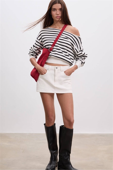 Джинсовая юбка D62 артикул 148697804