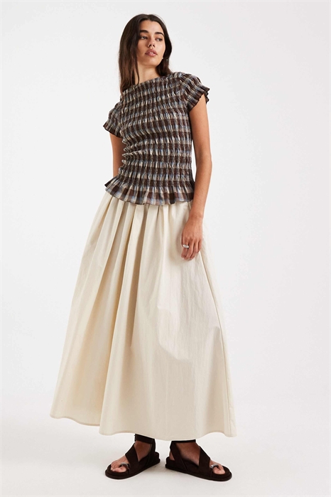 Юбка-миди с объемными деталями артикул 153085049