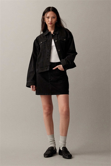 Мини-юбка с высокой талией артикул 152934744