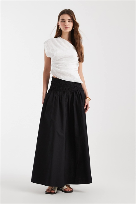 Юбка макси с сборками на талии артикул 153577994