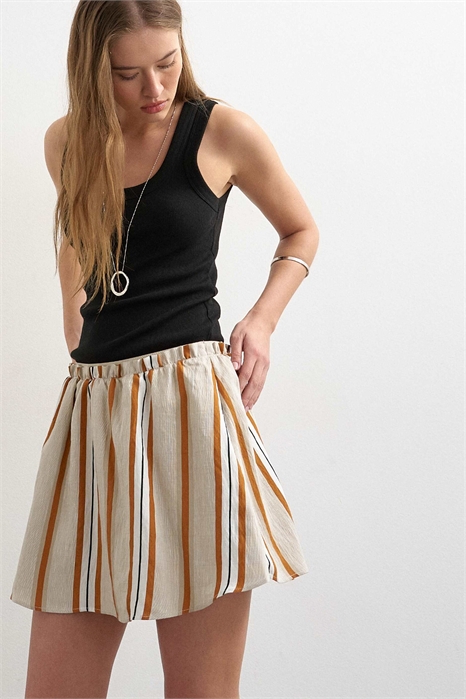 Мини-юбка на резинке артикул 147788510