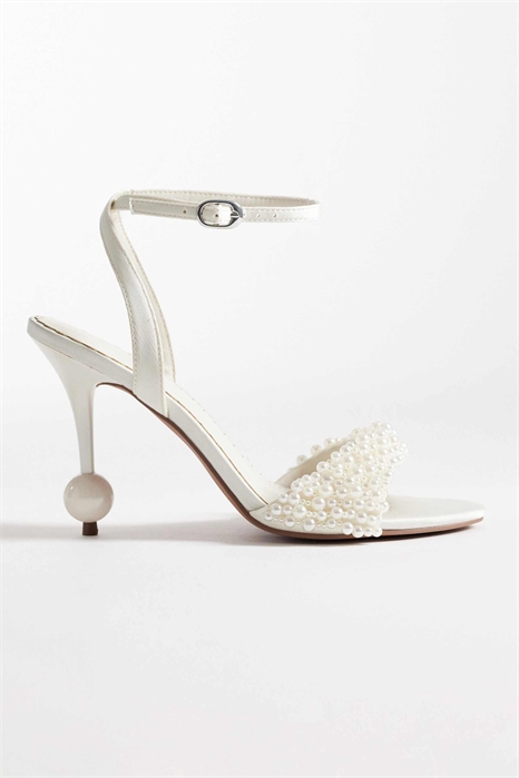 Сандалии на высоком каблуке с едва заметным украшением из жемчуга Nixie артикул 152387469