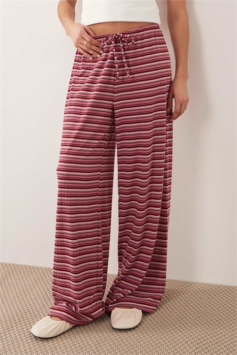 Брюки из сверхмягкого джерси с широкими брючинами и кулиской на талии артикул 154757024