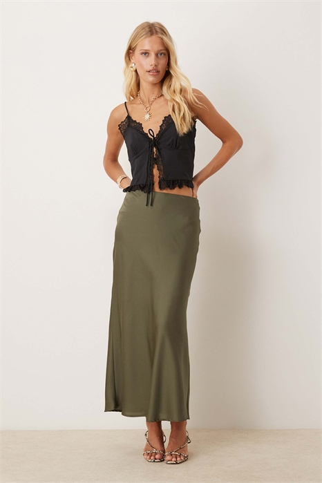 Атласная юбка макси артикул 148080202