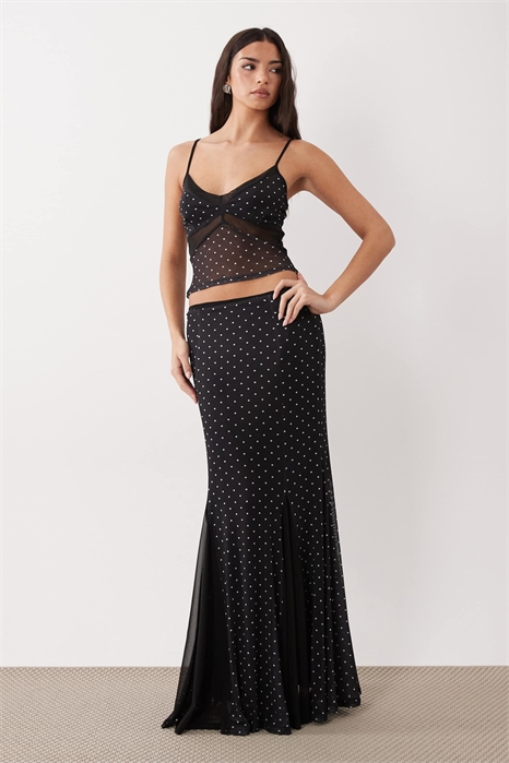 Макси-юбка в клетку co-ord артикул 155845559